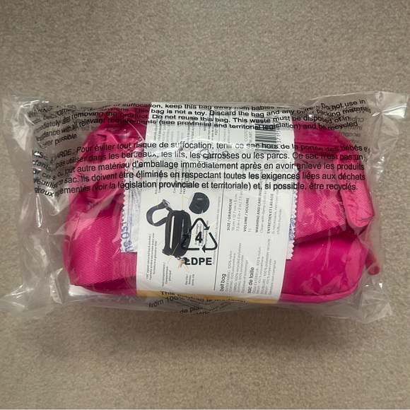 Lolë Unisex Belt Bag 1L in PINK - Picture 2 of 5